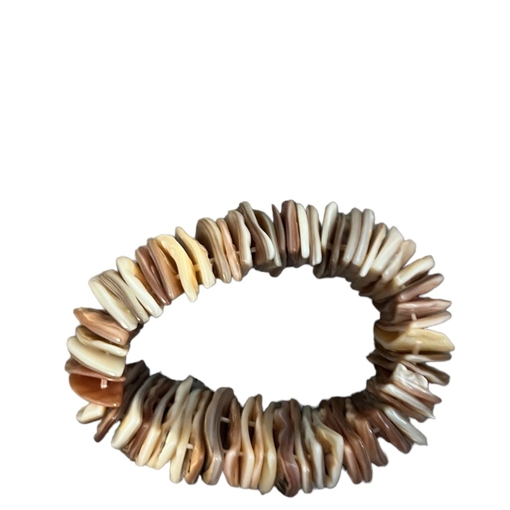 Elasticized Shell Bracelet Women's Elastic Stretc… - image 2